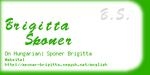 brigitta sponer business card